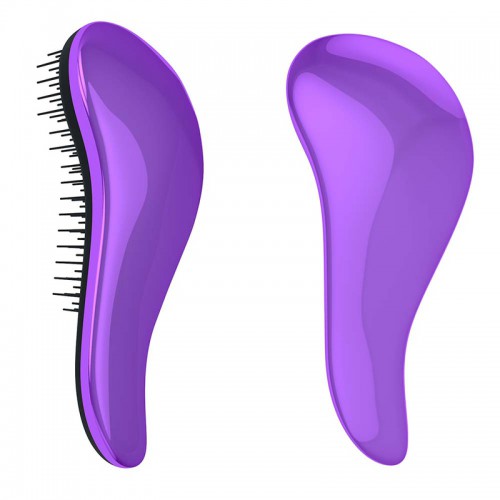 Prodlužování vlasů a účesy - Dtangler rozčesávací kartáč na vlasy - Metalic Purple