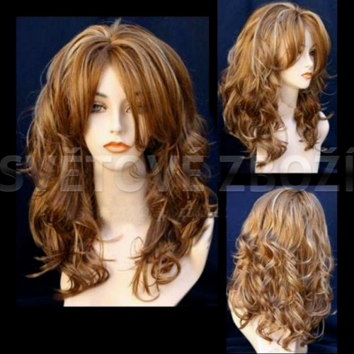 Prodlužování vlasů a účesy - Paruka Tiffany GS-2169 - melír 27H613