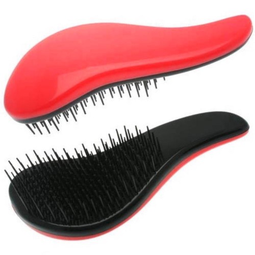 Prodlužování vlasů a účesy - Dtangler rozčesávací kartáč na vlasy - Red