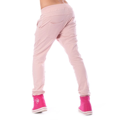 Dámská móda a doplňky - Dámské harémové kalhoty - světle růžové