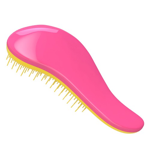 Prodlužování vlasů a účesy - Rozčesávací kartáč Dtangler Colored - Pink - Yellow