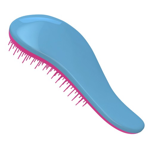 Prodlužování vlasů a účesy - Rozčesávací kartáč Dtangler Colored - Blue - Pink