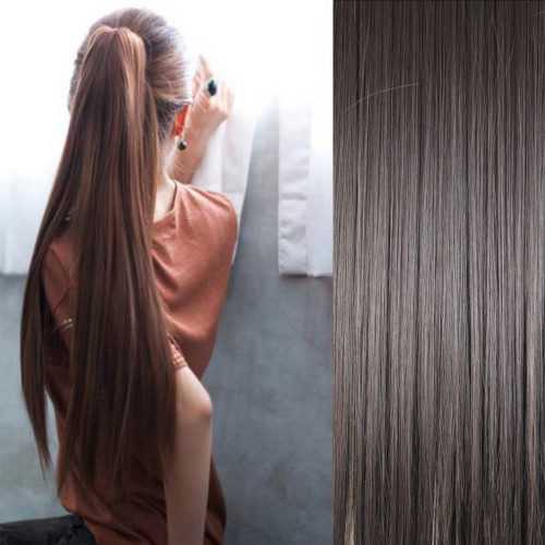 Prodlužování vlasů a účesy - Culík, extra dlouhý rovný cop na skřipci 80 cm