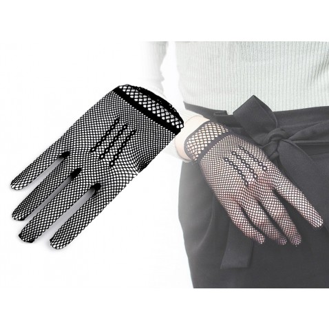 Společenské rukavice síťované / gotik
