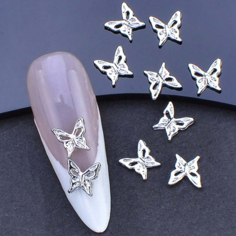 Stříbrné ozdoby ze slitiny ve tvaru motýlka