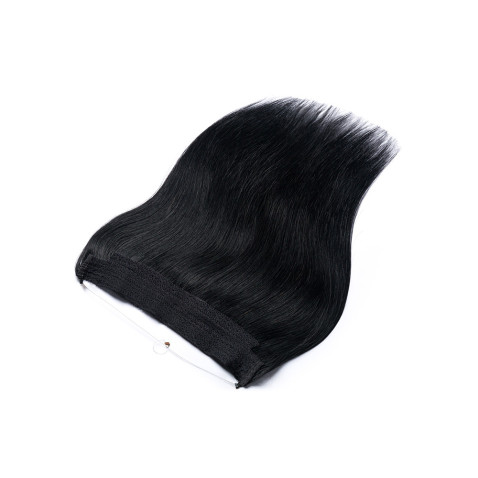 Flip in vlasy Premium 40 cm/ 80g - černá