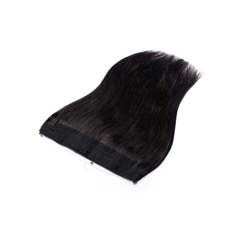 Flip in vlasy Premium 50 cm/ 90g - tmavě hnědá