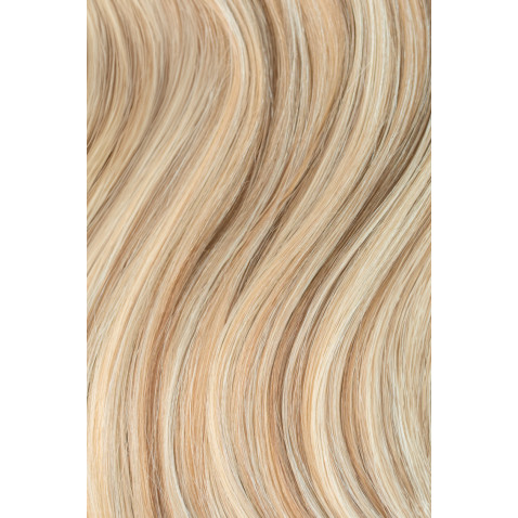 Clip in 9- dílná sada melír LEDOVÁ BLOND/ STŘEDNÍ BLOND 40 cm, 90 g