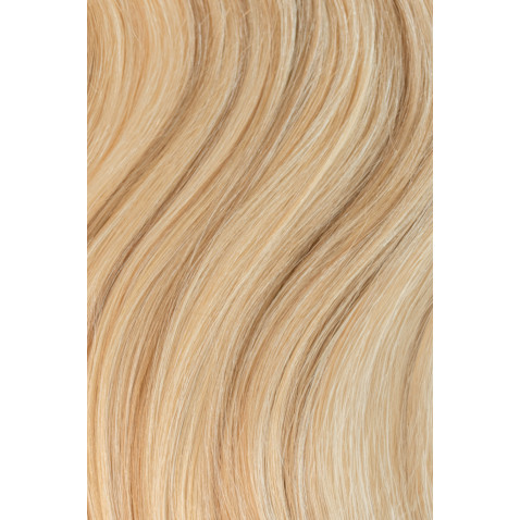 Clip in 9- dílná sada melír LEDOVÁ BLOND/ ZLATÁ PERLEŤ 40 cm, 90 g