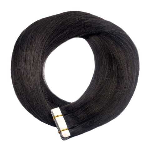 TAPE IN vlasy Premium 60 cm - tmavě hnědá