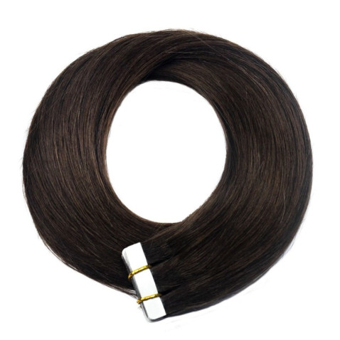 TAPE IN vlasy Premium 50 cm - hnědá
