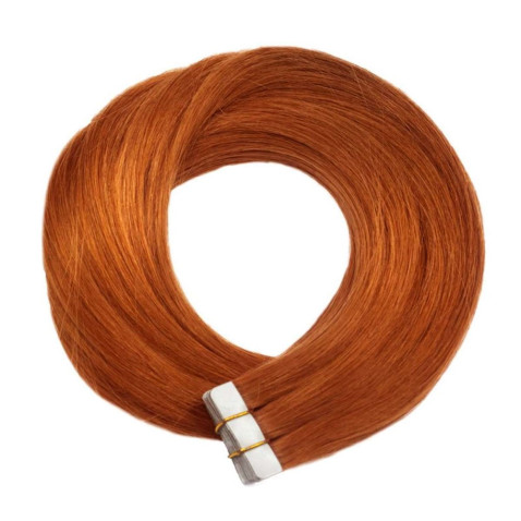 TAPE IN vlasy Premium 60 cm - rezavá
