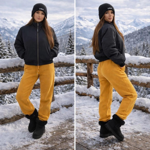 Dámské fleecové tepláky - hořticové