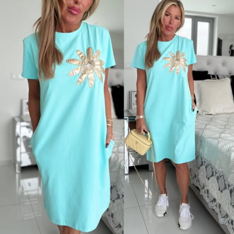 Šatovka květ světle modrá