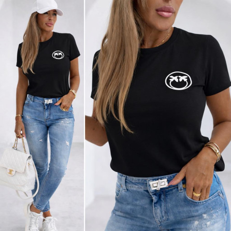 Tričko Ptáček - černá