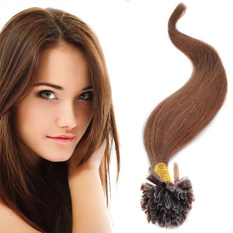 Vlasy keratin kvalita Remy AAA 51 cm, 100 ks - odstín 6