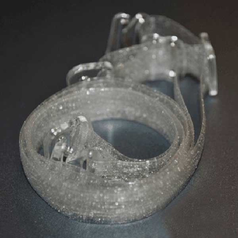 Silikonová ramínka k podprsence - průhledná se stříbrnými glitry