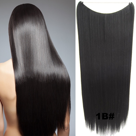 Flip in vlasy - 60 cm dlouhý pás vlasů - odstín 1B